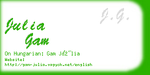 julia gam business card